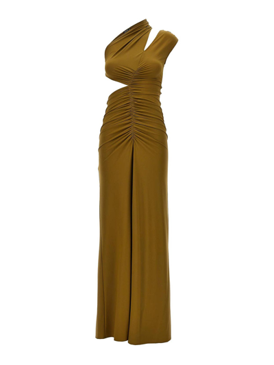 Atlein Cut-out Dress In Verde