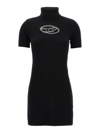 Diesel Robe Courte En Cachemire In Black