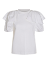 ALEXANDER MCQUEEN WHITE COTTON T-SHIRT