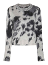 Stella Mccartney Multicolour Print Virgin Wool Sweater In Red