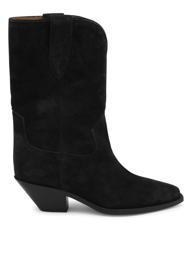 ISABEL MARANT BLACK SUEDE BOOTS