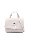 Zanellato Tumbled Leather Small Postina Daily In White
