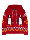 ALANUI FOR THE LOVE OF PENGUI KNIT HOODIE