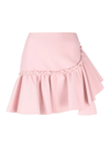 MSGM RUFFLED-TRIM HIGH-WAISTED MINISKIRT