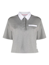 THOM BROWNE POLO WITH OXFORD TRIMS