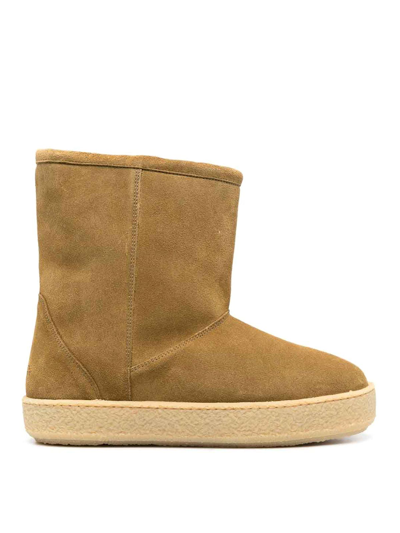 Isabel Marant Frieze Suede Ankle Boots In Brown