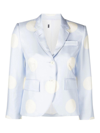 THOM BROWNE POLKA-DOT PRINT SILK BLAZER