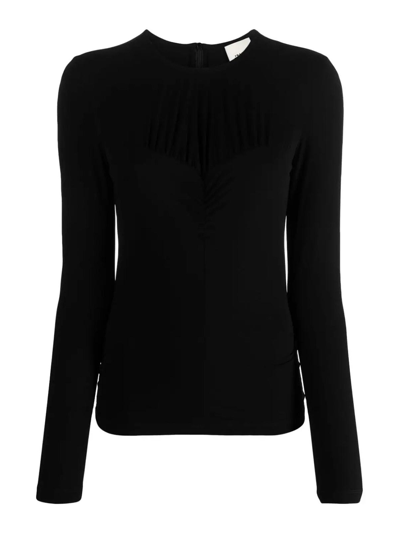 Isabel Marant Bustier-effect Slim-cut Blouse In Black