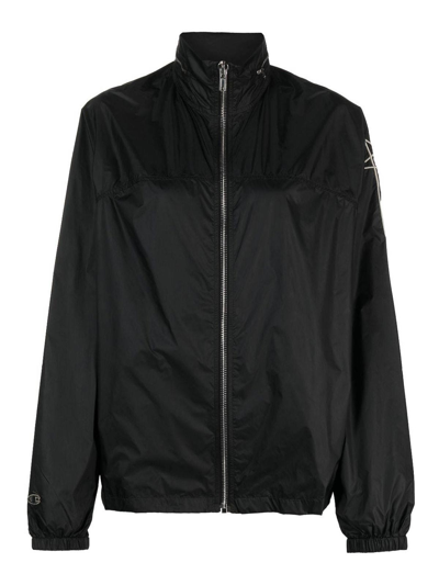 Rick Owens Black Champion Edition Mountain Bomber Jacket In Multi-colored