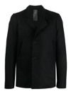Sapio Double-breasted Blazer With Notched Lapels In Black
