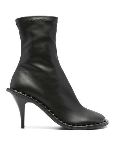 Stella Mccartney Faux Leather Boots In Black