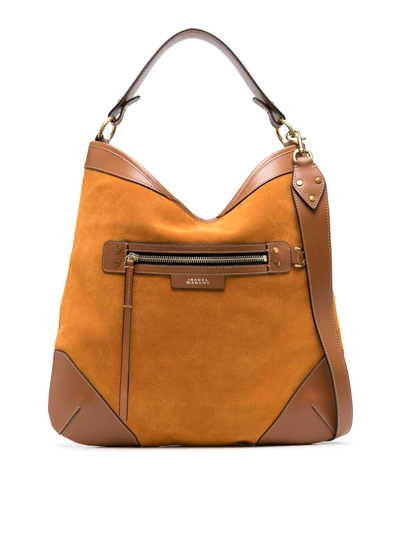 ISABEL MARANT SUEDE-FINISH LEATHER TOTE BAG