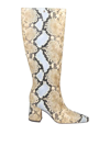 Tory Burch Python Print Embossed Leather Boot In Purple