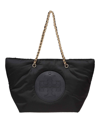 TORY BURCH ELLA PUFFY SHOPPING IN BLACK NYLON