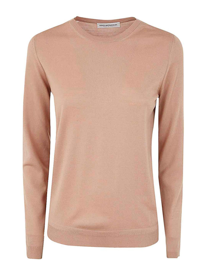 Goes Botanical Long Sleeves Crew Neck Jumper In Brown