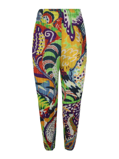 Issey Miyake Pleats Please  Snowrunner Pants Clothing In Multicolor