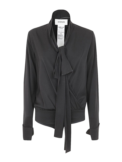 Max Mara Moretto Body Shirt  X Sportmax In Negro