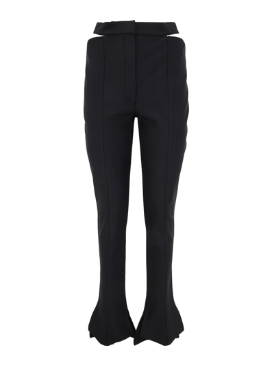 TOM FORD Glossy Jersey Footed Leggings with Logo Band