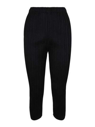 Issey Miyake Casual Trousers In Black