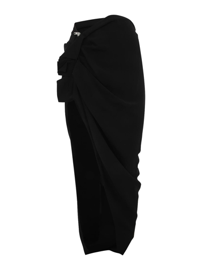 Rick Owens Edfu Skirt Clothing In Black