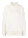 Chloé + Net Sustain Recycled-cashmere Turtleneck Sweater In White