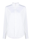 Wardrobe.nyc Womens White Classic Buttoned-cuffs Cotton-poplin Shirt In White
