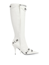 Balenciaga Cagole Knee High Boot In Blanco