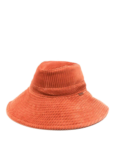 Missoni Dropped Corduroy Bucket Hat In Orange