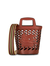 Etro Logo Detailed Bucket Bag In Brown