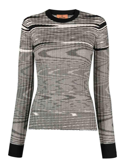 MISSONI SUÉTER CUELLO REDONDO - NEGRO