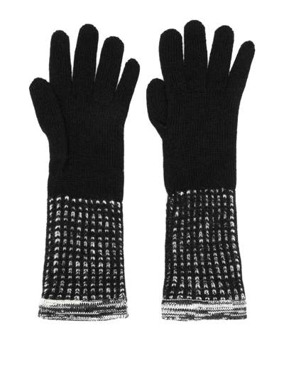 Missoni Wool Gloves In Black