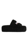 Balenciaga Furrand Platform Sandals For Women In Animal Print