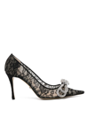 MACH & MACH DOUBLE BOW LACE PUMPS