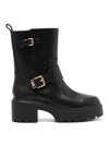 MICHAEL MICHAEL KORS PERRY LEATHER ANKLE BOOTS