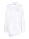 OFF-WHITE COTTON SHIRT DRESS