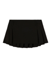 AMBUSH PLEATED WOOL MINI SKIRT