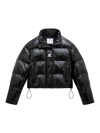 Courrèges Vinyl Down Jacket In Black