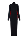 Ferragamo Batwing Dress In Black