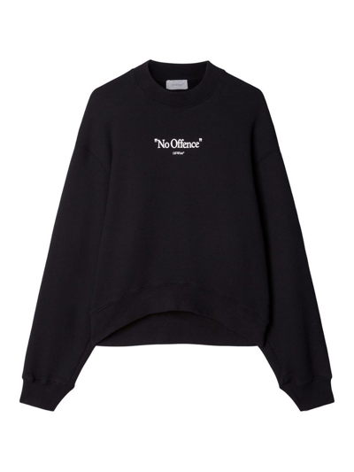 Off-white Cotton Sweatshirt In Black