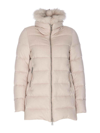 Moorer Dorado-fur-ls9 Padded Jacket In Beis