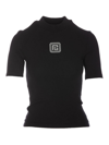 Balmain Retro Pb Embroidered Raglan Short-sleeve T-shirt In Black