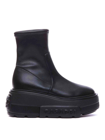Casadei Nexus Booties In Black