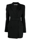 Alexander Wang Belted Blazer Mini Dress In Negro