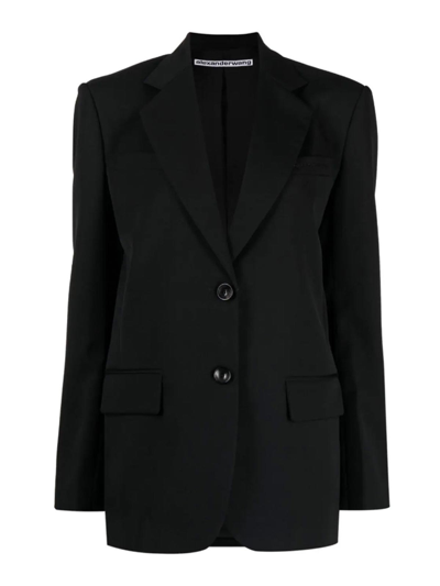 Alexander Wang Single-breasted Blazer In Black