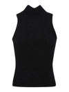 Patou Alpaca Sleeveless Top In Black