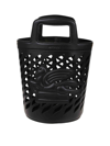 Etro Woman Black Leather Bucket Bag In Black