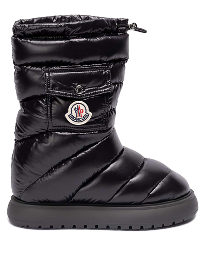 Moncler Gaia Pocket Snow Boots Female Black In Negro