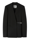 Jil Sander Black Wool Jacket In Black