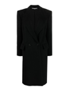 Stella Mccartney Iconic Double-breasted Wool Coat In Negro