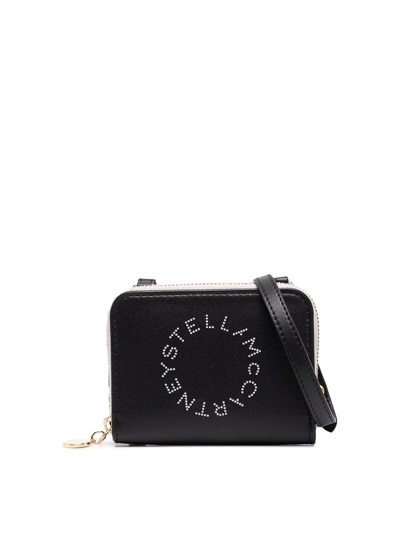 Stella Mccartney Card Holder Bicolor Eco Alter Mat In Black